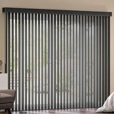 Refined Fabric Vertical Blinds Black
