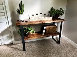 Rustic Reclaimed Wood Console Table