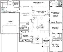 Dual Master Suites One Story Home Plan