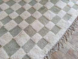 hand woven wool moroccan floor rug