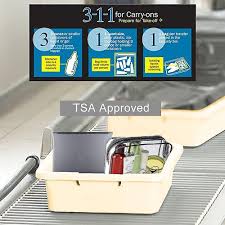 clear travel toiletry bag tsa approved