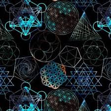 sacred geometry fabric wallpaper and