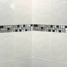 15sqm 33x25cm Bumpy White Ceramic Wall Tiles Jewel Mosaic