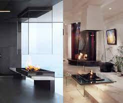 suspended fireplaces bloch design