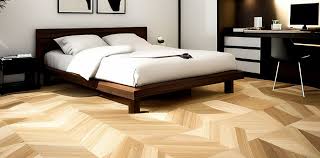 wooden floor tiles design for bedroom