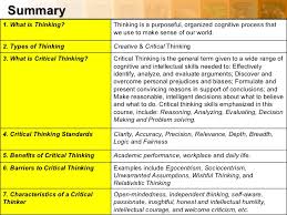     Module    Introduction to Critical Thinking    What is Thinking    