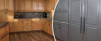 We cleaned the cabinets with simple green allowed to dry and started painting. Cabinet Refacing Services Kitchen Cabinet Refacing Options