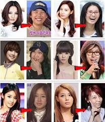 korean stars with and without makeup