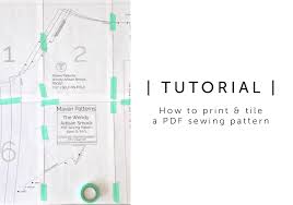 Store them in a way that makes them easy to access. How To Print And Tile A Pdf Sewing Pattern Maven Patterns
