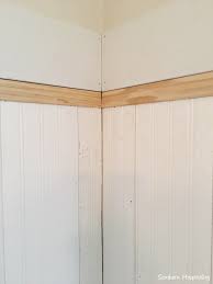 beadboard wainscot in the dining room