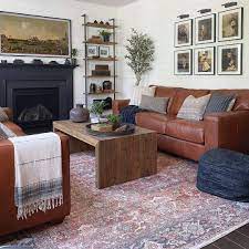 31 leather couch living room ideas for