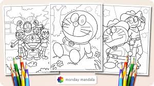 20 doraemon coloring pages free pdf