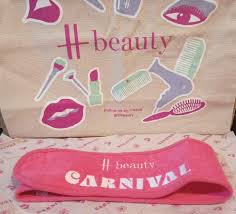 harrods beauty tote bag hair band and