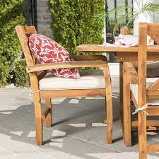 Back Wood Outdoor Patio Dining Set