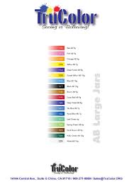 Color Chart Airbrush And Paint Powders Trucolor