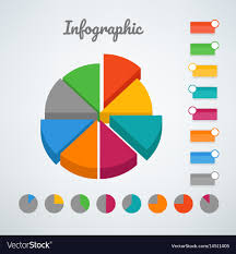 Color Pie Chart Infographic Template Template For