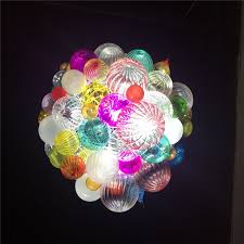 Colorful Small Balls Murano Glass Art Pendant Lighting Colorful Blown Glass Lights Pendant Lights Aliexpress