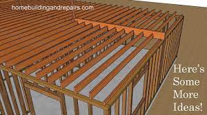 Unfortunately, there is a ceiling joist directly in the path. Ceiling Joist Framing Ideas For L Shaped Floor Plan Design New Home Construction Youtube