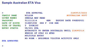 Malaysia visa programme designed for selected nationalities to apply for a visa online. Eta Visa Australia Apply Australia Visa Online Australiavisa My