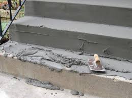 repairing concrete steps