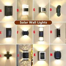 Led Solar Lights Wall Lamps Outdoor