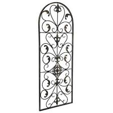 Arched Wrought Iron Wall Art Sculpture