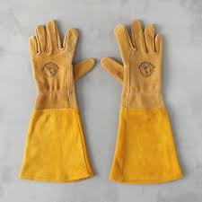 Leather Gauntlet Gardening Gloves Leather
