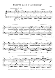 Chopin - Étude Op. 25 No. 1 with fingering (Aeolian Harp) Sheet music for  Piano (Solo) | Musescore.com