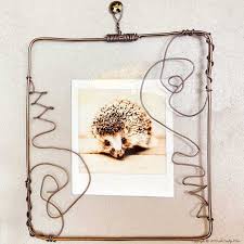 how to make wire picture frames a
