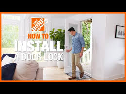 how to install a door lock the