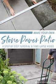 Stone top patio table project directions: How To Build A Patio A Diy Stone Paver Patio Tutorial Design Fixation