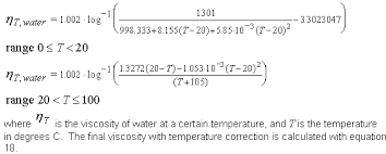 calculating viscosity sednterp