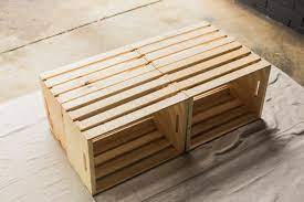 Outdoor Coffee Table From Wooden Crates