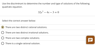 Quadratic Equation 32x2 4x