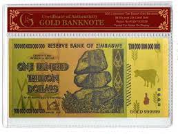 100 trillion zimbabwe dollar banknote