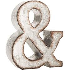 Galvanized Metal Letters For Wall Decor
