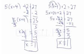 Solve For X In Algebraic Equations