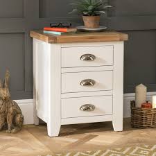 Cheshire Cream Painted 3 Drawer Bedside
