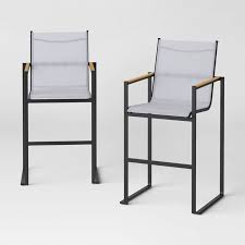 Henning 2pk Bar Height Patio Chairs