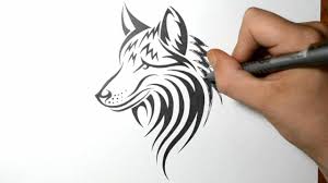 The photographer draws out doggy personality in her cuddly subjects to produce stunning. How To Draw A Wolf Dog Tribal Tattoo Design Style Youtube