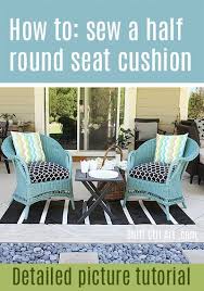 Sew A Half Round Seat Cushion Cover