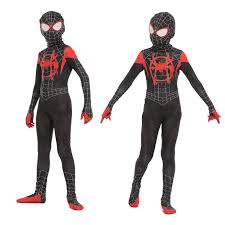 A bit long, but features some. Kids Boys Spiderman Spider Into Miles Morales Bodysuit Zentai Suit Ebuycos