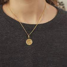 Shop a charming collection of authentic irish pendants & necklaces with up to 25% off + 10% off from beautifully crafted celtic cross pendants to necklaces featuring the tree of life and. Irish 5p Coin Necklace In Yellow Gold Plate Katie Mullally Wolf Badger