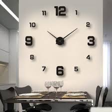 Diy 3d Wall Clock With Mirror Surface