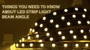 led strip light beam angle