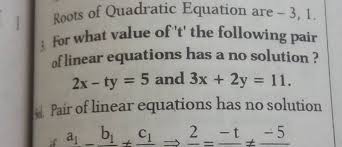 Roots Of Quadratic Equation Are 3 1 3