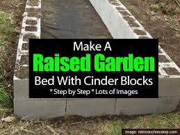 Raised Bed Garden Using Concrete Blocks