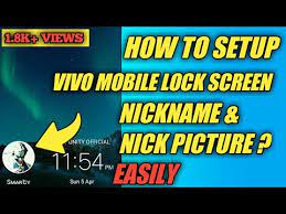 You will find different options related to display and lock screen. How To Create Vivo Phones Lock Screen Nickname Or Nick Pictures Setup Vivo Phones Lock Screen Youtube