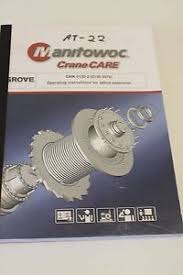 Details About Manitowoc Crane Care Gmk 5130 2 Operating Instructions For Lattice Extension