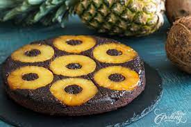 Cocoa Pineapple Cake gambar png